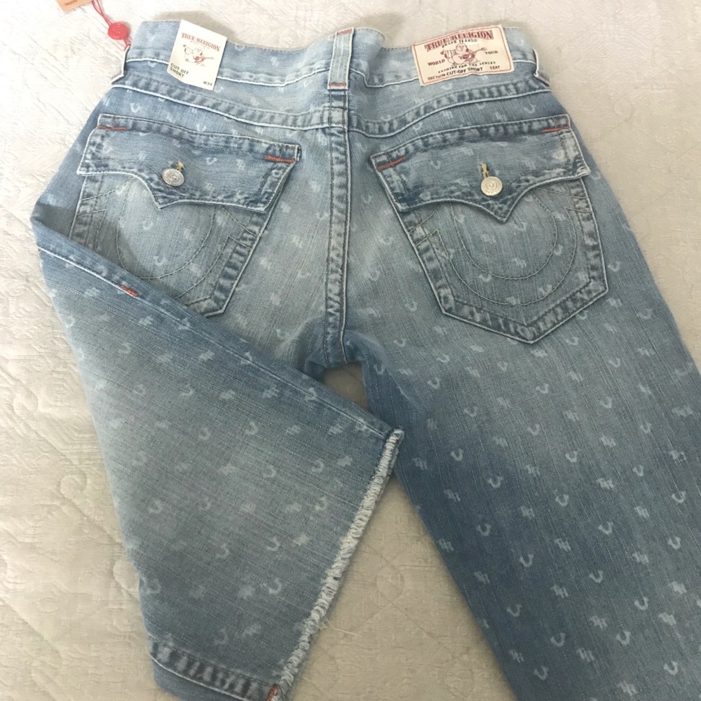 True Religion Logo Denim Short